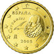 Espagne, 10 Euro Cent, 2005, FDC, Laiton, KM:1043 - Spain