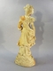 Delcampe - * STATUE FEMME ELEGANTE EN BISCUIT POLYCHROME + Porcelaine Sculpture - Autres & Non Classés