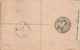India  1901  QV  2A  PS  REgistration Envelope  Calcutta To Kherwara, Mewar  # 24444  D  Inde Indien - 1882-1901 Empire