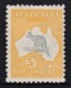 Australia 1913 Kangaroo 5/- Grey & Yellow 1st Wmk MH - Broken Tail Variety - Ongebruikt