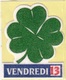 FDJ - F.D.J. FRANÇAISE DES JEUX - PLV AUTOCOLLANTE TRÈFLE VENDREDI 13 - 3,5cmX4,3cm PUBLICITÉ EN BON ETAT - Serbon63 - Advertising