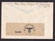 Germany: Cover To USA, 1937, 1 Stamp, Censored, Early Censor Strip, Special Cancel (minor Damage, See Scan) - Briefe U. Dokumente