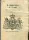 Regno Di Sardegna Decreto 1819 Pagine 8 Taglia Omicidio Canonico Duelli Torino - Decreti & Leggi