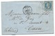 N°29 BLEU NAPOLEON SUR LETTRE / YVETOT POUR CAEN - 1849-1876: Periodo Classico