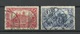 Deutsches Reich 1906/1917 Michel 94 - 95 A (26:17 Zähnungslöcher) O - Used Stamps