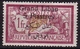 Grand Liban Mandat Francais 1924-25 TP De France De 1900 Avec Surcharge Bilinque 5 Pi / 1 Fr Y & T 36* - Luchtpost