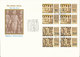 Vatican FDC 9-12-1977 Art Sculpture Reliefs Complete Set Of 6 In Block Of 4 On 3 Covers With Cachet - FDC