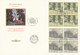 Vatican FDC 23-11-1976  Architecture Fountains Complete Set Of 6 In Block Of 4 On 3 Covers With Cachet - FDC