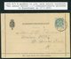 1892 Denmark 4ore Lettercard Stationery Korrespondence Kort (Ringstrom 7AA) Copenhagen - Briefe U. Dokumente