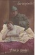 MILITARIA. GUERRE14-18 PATRIOTIQUE. COUPLE  " SUR TOI JE VEILLE. A TOI JE SONGE ". TEXTE DU 23 FÉVRIER 1916 - Patriotiques