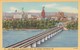 P A - Pennsylvania : HARRISBURG : Skyline Showing Susquehanna River And Bridges,  ( Colorisée - Toilée ) - Harrisburg