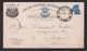 Peru: Stationery Postcard To Germany, 1898, Blue Value Overprint (minor Discolouring) - Peru