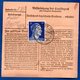 Colis Postal  -  De Wissen ( Sieg )   - Pour Waldheim - Covers & Documents