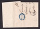 Spain: Folded Letter Cadiz To Gijon, 1868, 1 Stamp, Queen (minor Damage: Fold, See Scan) - Brieven En Documenten