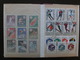 Delcampe - Huge Collection Of 155 Used Stamps On Topic Winter Sport With Album Ski Hockey Ce Skating, Bob, Speed Skating, Ski Jump - Hiver