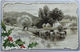 "Weihnachten, Disteln, Landschaft, Kühe" 1907, Prägekarte  ♥  (6928) - Sonstige & Ohne Zuordnung