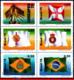 Ref. BR-1581A BRAZIL 1978 HISTORY, BRAZILIAN FLAGS, LUBRAPEX, , PHILATELIC EXHIBITION, SET MNH 5V Sc# 1577-1581 - Expositions Philatéliques