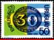 Ref. UR-C391 URUGUAY 1972 PHILATELIC EXHIBITION, EXFILBRA - BRAZIL�S, �BULL�S-EYE� OF 1843, FLAGS, MNH 1V Sc# C391 - Briefmarkenausstellungen