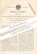 Original Patent - F. Bernhardt , Fischendorf / Leisnig , 1888 , Hydraulische Muldenpresse | Presse , Hydraulik , Mulde - Historische Dokumente