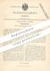 Original Patent - Alfred Hoppe , Lennep / Remscheid | 1888 | Wecker | Uhrwerk , Uhr , Uhren | Uhrmacher !!! - Historical Documents