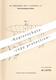Original Patent - Dr. Alexander Levy , Hagenau / Elsass , 1901 , Gasdruck - Regler | Luftschiff , Luftschiffe | Ballon - Historische Dokumente