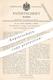 Original Patent - Dr. Med. Felix Schenk , Bern , Schweiz , 1891 , Schultisch | Schreibtisch | Tisch , Schulbank , Möbel - Historische Dokumente