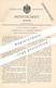 Original Patent - Carlo Sacco , Genua , Italien , 1890 , Knetmaschine | Teig Kneten | Bäcker , Bäckerei , Brot , Kuchen - Historische Dokumente