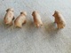 Lot De Petits Animaux Anciens En Terre Cuite, Cochons, Miniatures, Jouets De La Ferme - Art Populaire