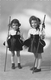 ¤¤  -  CHARLIEU  -  Carte-Photo De 2 Petites Filles  -   Photographe " A. Burtin "    -  ¤¤ - Charlieu