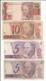 Brazil 4 Banknotes - Total 30 Reais - Vrac - Billets