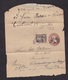 USA: Stationery Wrapper To Germany, 1 Extra Stamp, Oval Cancel 'H' (damaged, See Scan) - Andere & Zonder Classificatie