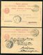 Schweiz / 1888 Ff. / 4 Postkarten O, Stempel ! (19117) - Interi Postali