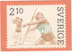 Frimärket 'Spjutkastning' - 18 Okt. 1986 - Sverige / Sweden - The 'Javelin-throwing' Stamp - 2,10 Kr. - Stamps (pictures)
