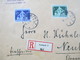 3. Reich 1936 Gemeindekongreß Berlin Nr. 620 (2) MiF Mit Nr. 618 Einschreiben Ansbach 2 Nach Neuburg An Der Donau - Briefe U. Dokumente