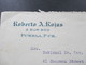 Mexiko 1933 Flugpost / Via Air Mail Roberto A. Rojas Puebla Pue - Malden Mass. USA - Mexiko