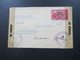 Brasilien 1946 Brief Nach Wiesbaden 2x US Civil Censorship Passed 20521 Und 21513 Russian Zone - Briefe U. Dokumente