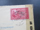 Brasilien 1946 Brief Nach Wiesbaden 2x US Civil Censorship Passed 20521 Und 21513 Russian Zone - Storia Postale