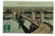 Neuville Sur Saône - Vue Du Quai Et Le Pont - Circulé 1907, Carte Toilée Et Colorisée - Neuville Sur Saone