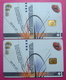 Series 002, Kosovo Lot Of 2 Chip Phone CARD 5 EURO Used Operator VALA900 (Alcatel) *Turkish National Instr* - Kosovo