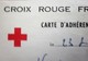 1958 CARTE ADHÉRENT Timbres  Europe  France  Erinnophilie  2 Vignettes Ligue Internationale De La Croix Rouge Française - Red Cross