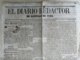 BP309 CUBA SPAIN 1862 PERIODICO EL REDACTOR SANTIAGO DE CUBA COMPLETE NEWSPAPER 53x38cm. - Sonstige & Ohne Zuordnung