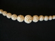 Jugendstil Elfenbeinkette,teilweise Geschnitzte Perlen, Im Größenverlauf Gearbeitet (762) Preis Reduziert - Halsketten