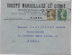 SEMEUSE PERFORES PERFIN De La BANQUE STE MARSEILLAISE à NIMES (GARD) Sur ENVELOPPE => NIMES - DAGUIN - Covers & Documents