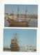 Cp ,bateau , Voilier ,  GALION NEPTUNE Du Film PIRATES , Vierge ,  2 Scans ,  LOT DE 4 CARTES POSTALES - Voiliers