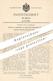 Original Patent - Eugen Ott , Zürich , Schweiz , 1903 , Herst. Von Tapeten | Tapete , Damast , Stoff , Papier , Farbe ! - Historische Dokumente