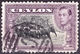 CEYLON 1942 KGVI 50 Cents Black & Mauve SG394d Used - Ceylon (...-1947)