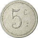 Monnaie, France, Mairie, Laroque D'Olmes, 5 Centimes, TTB, Aluminium, Elie:10.1 - Monétaires / De Nécessité