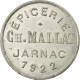 Monnaie, France, Epicerie, Ch.MALLAT, Jarnac, 25 Centimes, 1922, TTB+ - Monétaires / De Nécessité