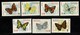 Mongolia 1963  Mi 336/40*, Yv. 294/300*,  Butterflies, Vlinders, Schmetterlinge, Papillons MH (2 Scans) - Mongolia