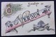 Carte De Franchise Militaire Peinte à La Main SOUVENIR DE VERDUN OUVRAGE DE CHARNY 1917 Croix De Lorraine - Guerre De 1914-18